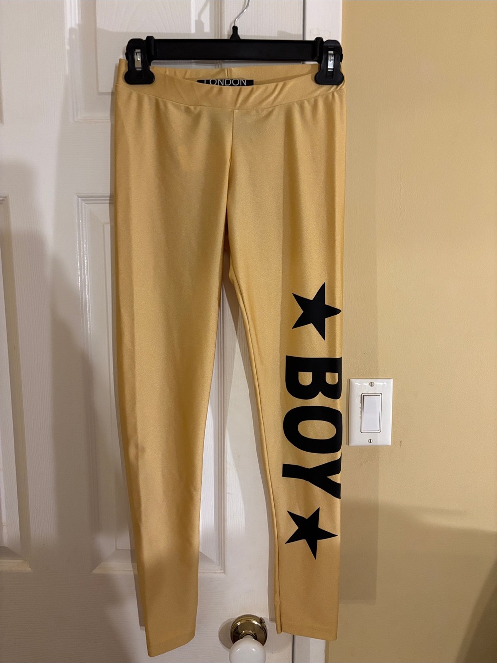 BOY London Gold Logo Leggings